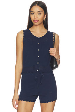 525 - Valentina Button Down Sleeveless Top