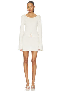 Asta Resort - Maya Long Sleeve Mini Belted Dress
