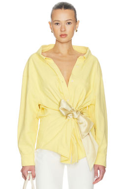 AREA - Satin Knot Oxford Shirt