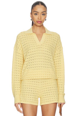 Barefoot Dreams - Tulip Pointelle Collared Pullover