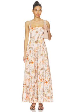 HEMANT AND NANDITA - Square Neck Maxi Dress