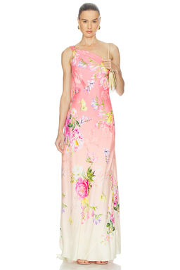 HEMANT AND NANDITA - One Shoulder Sash Dress