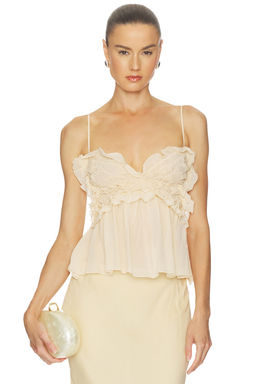 Blumarine - Sheet Ruffle Top