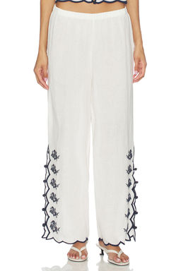 CAMI NYC - Madrid Embroidered Linen Pant