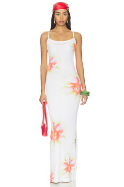 Casablanca - Printed Soft Ribbed Dress