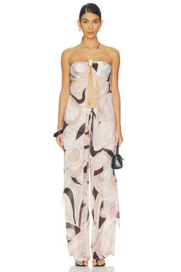 CINCIN - Coral Moonstone Drape Top