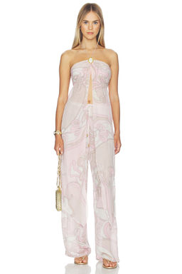CINCIN - Coral Moonstone Drape Top