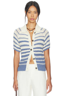 CLOSED - Short Sleeve Polo Cardigan