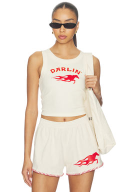 Darlin - Hot Bronc Crop Tank