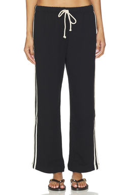 DONNI. - The Eco-Terry Stripe Crop Pant