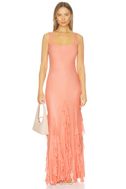 Especia - Radiant Peach Long Dress