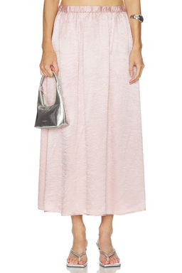 Enza Costa - Textured Satin Celeste Skirt