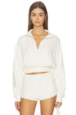 Eterne - Cropped Half-zip Sweatshirt