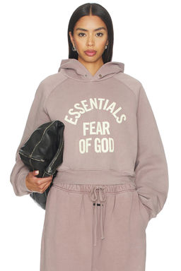 Fear of God ESSENTIALS - Campus 90's Cropped Raglan Hoodie