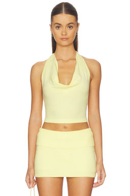Frankies Bikinis - X JENNIE Briar Cloud Knit Halter Top