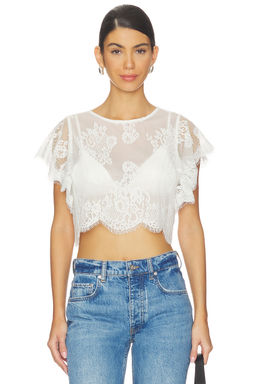 Free People - Lunar Ash Lace Top