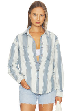 Free People - X Crossroads Striped Shirt