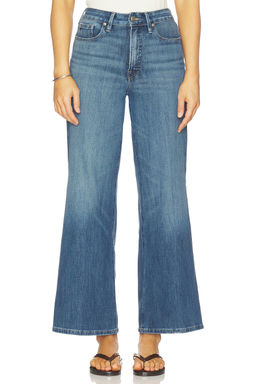 Good American - Soft Tech Good Waist Palazzo Ankle Jeans