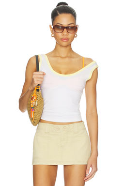 Good American - Super Stretch Ringer Tank Top