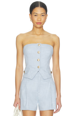Generation Love - Ellery Chambray Suiting Bustier