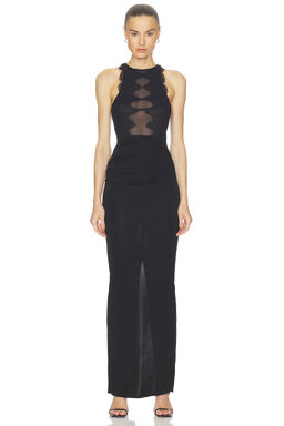 HAELO - Wave Lace Evening Dress