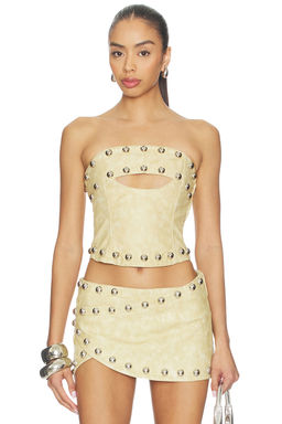 Jaded London - Corset With Oversized Studs