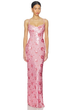 L'AGENCE - Karma Sequin Maxi Dress