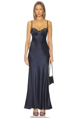 L'AGENCE - Shayla Lace Bias Cut Maxi Dress