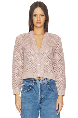 L'AGENCE - Blanca Sequin Crop Cardigan