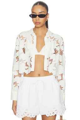 L'AGENCE - Seychelle Cropped Button Down
