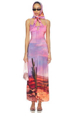 Leslie Amon - x REVOLVE Timeless Palm Spring Dress With Head Scarf