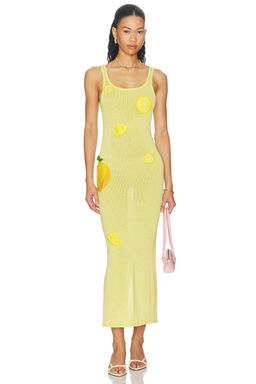 Leslie Amon - Citron Tank Knit Maxi Dress