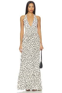 Leslie Amon - Ari Halter Maxi Dress