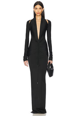 LaQuan Smith - Deep Plunge Gown