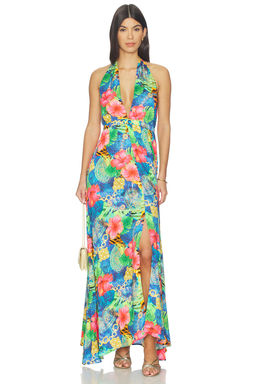 Luli Fama - Jungle Reign Convertible Maxi Dress
