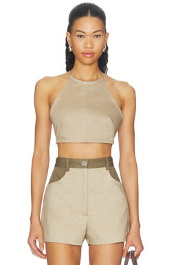 Matthew Bruch - Tie Halter Crop Top