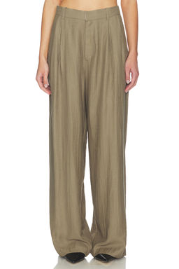 Mother of All - Hedi Mid Waist Tailored Linen Pant