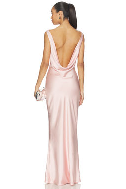 Norma Kamali - Sleeveless Low Back Drape Gown
