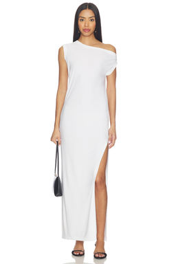 Norma Kamali - x Lifestyle Drop Shoulder Long Dress With Side Slit