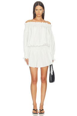 Norma Kamali - Long Sleeve Peasant Mini Dress