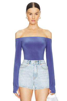 Norma Kamali - Long Sleeve Off Shoulder Top