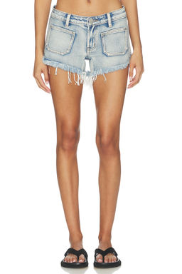 One Teaspoon - Retro Dukes Low Waist Mini Denim Shorts