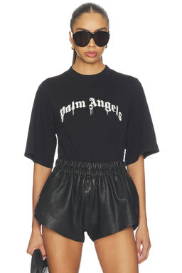 Palm Angels - Curved Logo Boxy Tee