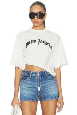 Palm Angels - Curved Logo Boxy Tee