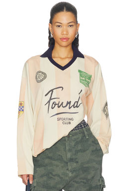 Found - Striped Sport Long Sleeve Jersey Tee