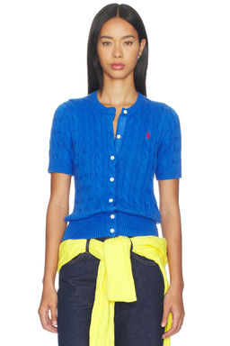 POLO RALPH LAUREN - Cotton Short Sleeve Cardigan Sweater