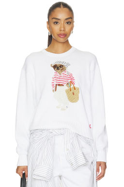 POLO RALPH LAUREN - Cotton Bear Crew Neck Pullover Sweater