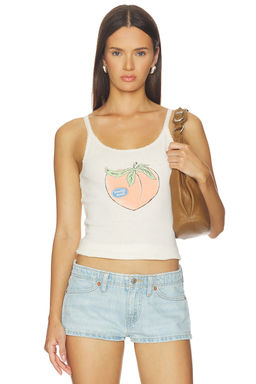 RE DONE - Lace Strap Tank Peachy Keen