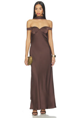 Runaway The Label - Raphaella Off Shoulder Maxi Dress
