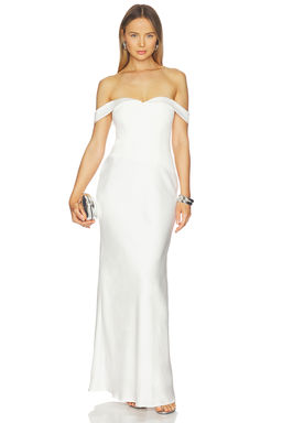 Runaway The Label - Ebony Off Shoulder Maxi Dress